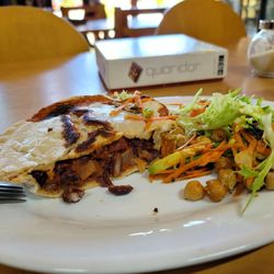 All Seasons Wholefoods Organic Cafe - Mexican gf pie and a salad Wendy threw together!!