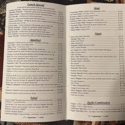 Tenkyu - Menu page 2 as of 9/12/23