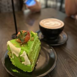 Haraz Coffee House Sugar Land - Pistachio cake. It was ok. Not enough pistachio flavor