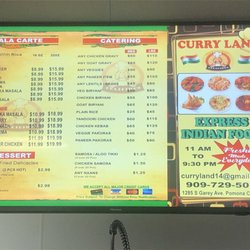 Curryland Indian Food - Menu