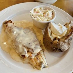 Butcher’s Steak & Seafood - Stuffed Flounder, Coleslaw, Potato