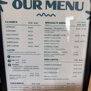Barrio Coffee - Menu 9/12/26 - Coffee & Tea Near Me - San Diego, California