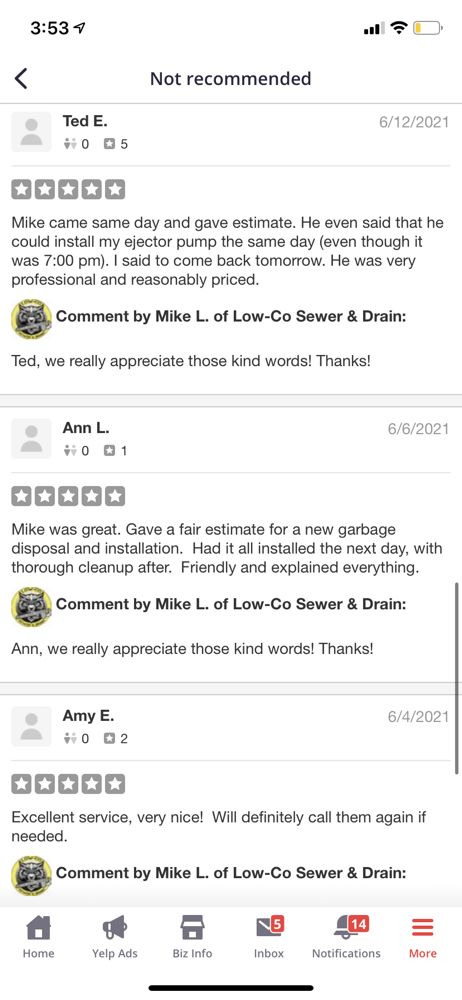 Slide of Low-Co Sewer & Drain