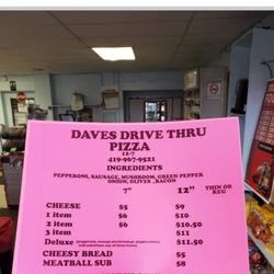 Dave’s Drive Thru