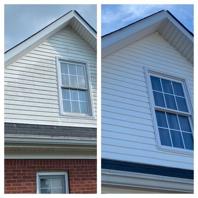 Roof and siding cleaning - Roof and siding cleaning before and after. Roof and siding cleaning - Roof and siding cleaning before and after.