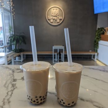 Spring Tea - Medium black tea with boba - Bubble Tea Near Me - Orlando, Florida