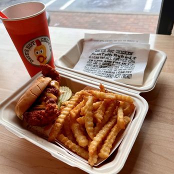 Dave's Hot Chicken - OG Sandwich Combo - Chicken Shop Near Me - Paramus, New Jersey
