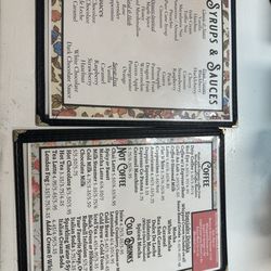 Patches Pastries - Coffee menu as of 11/12
