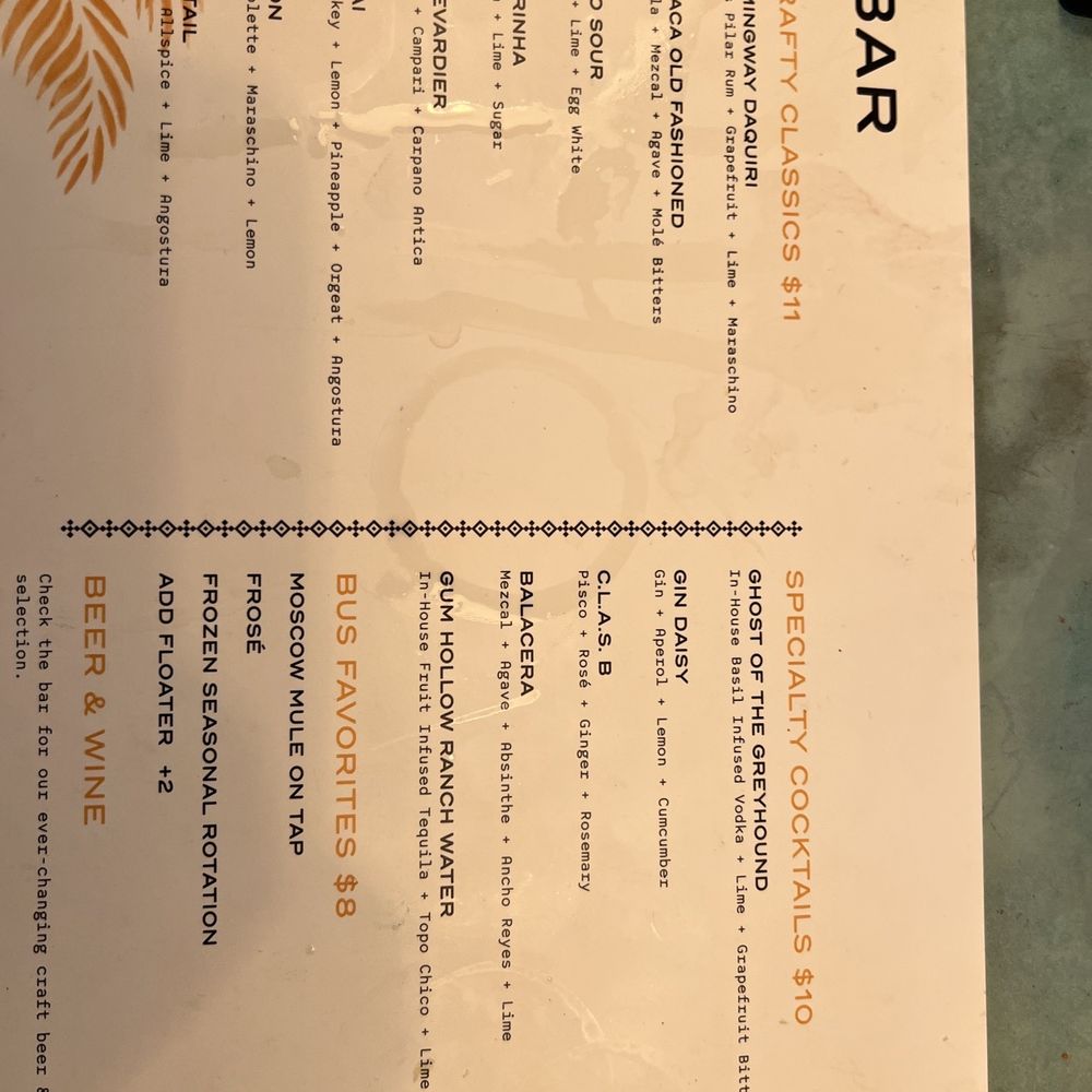 BUS-Bar Under the Sun - Menu - American Near Me - Corpus Christi, Texas BUS-Bar Under the Sun - Menu - American Near Me - Corpus Christi, Texas