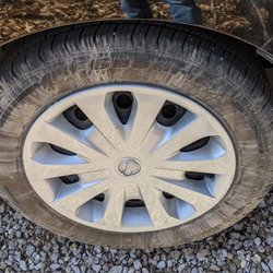 Willy’s Wash - Driver's rear wheel after the wash.