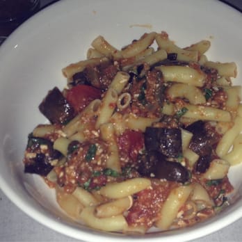 Speranza - Ziti with eggplant, tomatoes, garlic and ricotta salata. (Not good) - Italian Near Me - Los Angeles, California Speranza - Ziti with eggplant, tomatoes, garlic and ricotta salata. (Not good) - Italian Near Me - Los Angeles, California