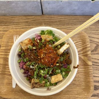Red Poke - Jeyuk Kimchi bowl - (Spicy) - Poke Near Me - New York, New York