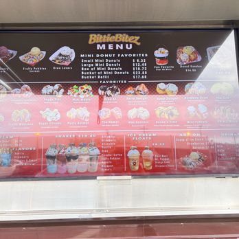 BittieBitez Mini-Donuts - Menu as of May 3, 2026 - Donuts Near Me