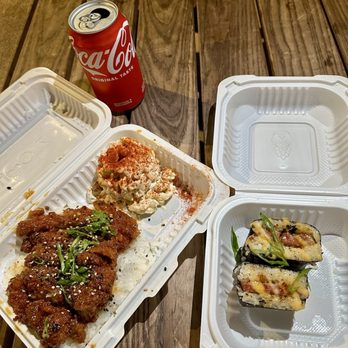 Shootz - Chicken Katsu and Spam Brulee Musubi - Asian Fusion Near Me - San Juan Capistrano, California Shootz - Chicken Katsu and Spam Brulee Musubi - Asian Fusion Near Me - San Juan Capistrano, California