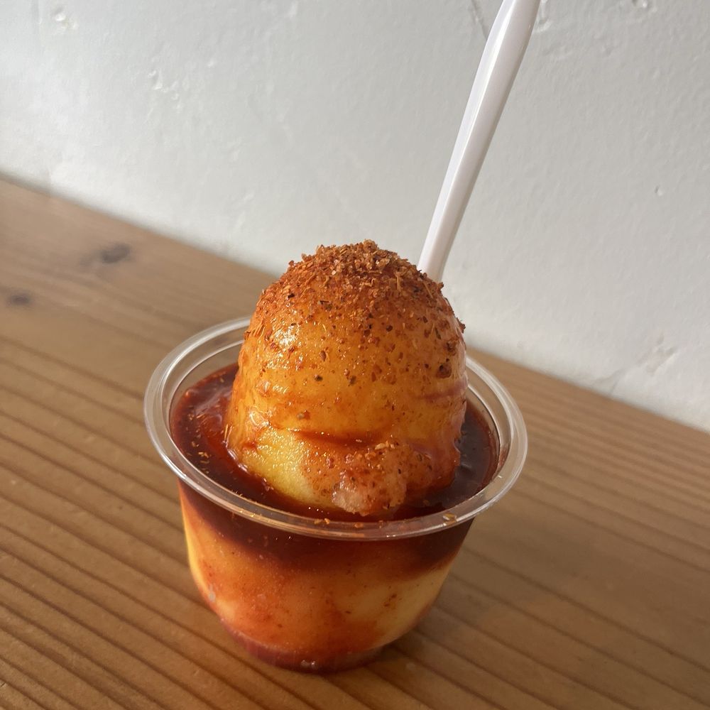 Sweet and Shavery - Mangoneada (minus the chili candy encrusted straw) - Desserts Near Me - Davis, California Sweet and Shavery - Mangoneada (minus the chili candy encrusted straw) - Desserts Near Me - Davis, California