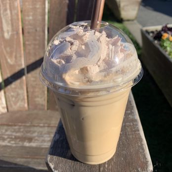Sleepy Monk Coffee Roasters - Iced Druid's delight w/home made chocolate whip cream. - Coffee Roasteries Near Me - Cannon Beach, Oregon Sleepy Monk Coffee Roasters - Iced Druid's delight w/home made chocolate whip cream. - Coffee Roasteries Near Me - Cannon Beach, Oregon