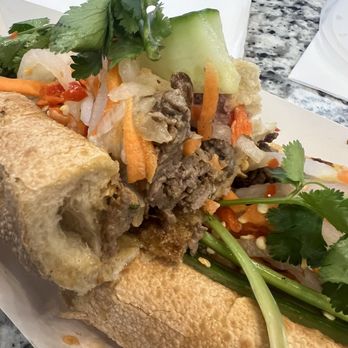 Baguette & Phorria - Grilled Beef Ribeye Banh Mi - Coffee & Tea Near Me - Philadelphia, Pennsylvania