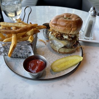 CAVU Kitchen Bar - Poutine burger and fries. - Bars Near Me - Richmond, British Columbia