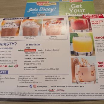 Jimmy's Egg - Beverage menu - Breakfast & Brunch Near Me - Midland, Texas
