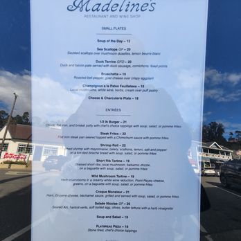 Madeline's - Madeline's - lunch menu - New American Near Me - Cambria, California Madeline's - Madeline's - lunch menu - New American Near Me - Cambria, California
