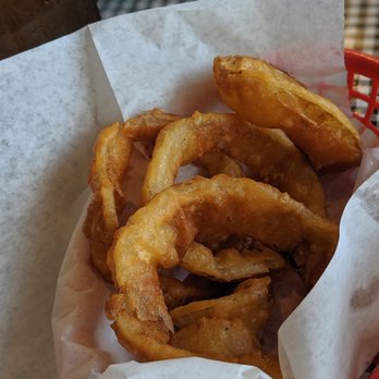 Old School Deli - Large onion rings are TWO of these baskets!! - American Near Me - Roseville, Michigan