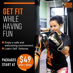 Crush kickboxing - Fitness & Martial Arts - Get in shape and learn self-defense with Crush Kickboxing!
If you're looking for a way to get in shape and learn self-defense!