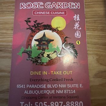 Rose Garden - Take out menu - Fast Food Near Me - Albuquerque, New Mexico