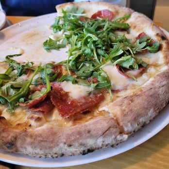 Oakfire Pizza & Italian - Sopressata Pizza with arugula - Pizza Near Me - Kenosha, Wisconsin Oakfire Pizza & Italian - Sopressata Pizza with arugula - Pizza Near Me - Kenosha, Wisconsin