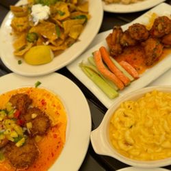 The Lani At Mamala Bay - Nachos Mac & cheese Wings Spicy coconut shrimp
