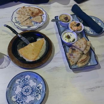 The Med - Saganaki and  Cold Spread Sampler - Mediterranean Near Me - Indianapolis, Indiana