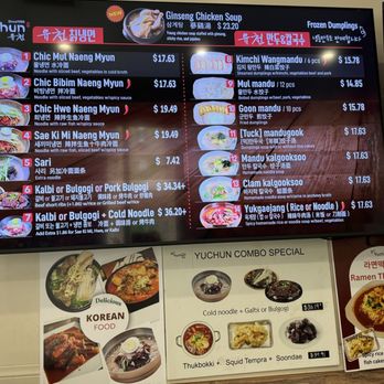 Yuchun - Menu 3.14.25 - Korean Near Me - Buena Park, California