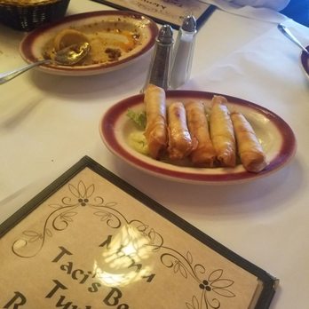 Taci's Beyti - Little cheese stuffed blitnz like apps. Yummy - Turkish Near Me - Brooklyn, New York