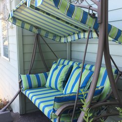 The Foam Man - Warm weather got you thinking about being outside. Get your outdoor furniture ready now. We're proud to use Sunbrella outdoor fabrics!