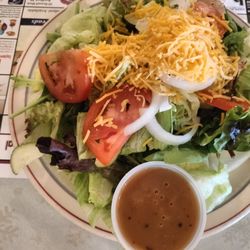 Enormous side salad @ John Williams Pastry Shop/ Bradford, PA.
