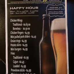 Happy Hour Menu Happy Hour Menu