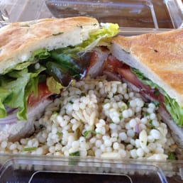 Chicken bacon clubhouse with house pasta salad Chicken bacon clubhouse with house pasta salad