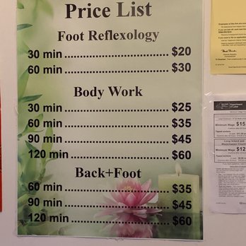 Syosset Foot Spa - Price list for services. Well worth it! - Massage Near Me - Syosset, New York Syosset Foot Spa - Price list for services. Well worth it! - Massage Near Me - Syosset, New York