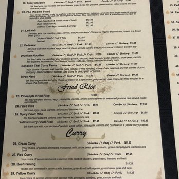 Bangkok Thai Restaurant - Menu - Thai Near Me - Boise, Idaho