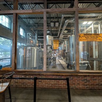 Plant St Market - Entrance to the brewery tour at Crooked Can - Public Markets Near Me - Winter Garden, Florida