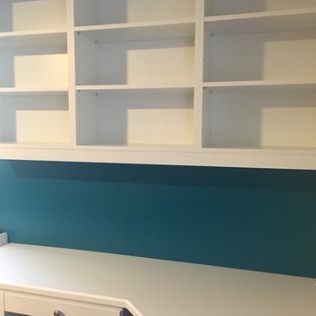 Euro Design Center - Bookshelves over desk - Cabinetry Near Me - Beltsville, Maryland Euro Design Center - Bookshelves over desk - Cabinetry Near Me - Beltsville, Maryland