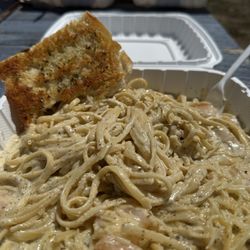 John's Grotto - Shrimp pasta W/lemon cream sauce