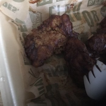 Wingstop - Old wings and dried up sauce and sparse sauce. Supposed to be BBQ - Chicken Wings Near Me - Elgin, Illinois Wingstop - Old wings and dried up sauce and sparse sauce. Supposed to be BBQ - Chicken Wings Near Me - Elgin, Illinois