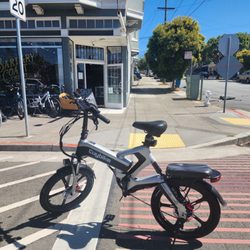 My Ebike after installation for brakes replacement and tune.