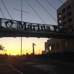 Marina Pier - Marina Pier bridge at sunset connecting the Pier Hotel with Holdfast Shores.