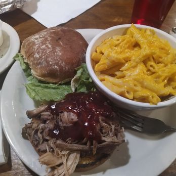 Barnfire Mesquite Grill - Pulled pork sandwich and Mac n cheese - Steakhouses Near Me - Tucson, Arizona