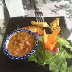 Bangkok Cafe - Satay kylling med peanøttsaus