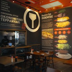 Chinchikurin - Wall Decor explaining Okinomiyaki Hiroshima Style.