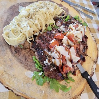 Limoncello - Ribeye with cacio e pepe - Italian Near Me - Miami Beach, Florida