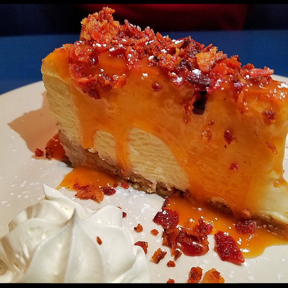 Fish Camp On Lake Eustis - Bacon Caramel Cheesecake - Seafood Near Me - Tavares, Florida