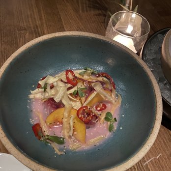 Verse - Yellowtail Crudo: This sauce was incredible. We could drink it! - Seafood Near Me - Toluca Lake, California